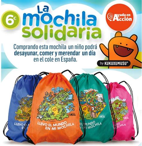 Bolsas y mochilas solidarias .